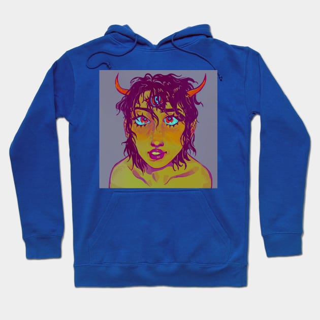 She is the devil! Hoodie by snowpiart